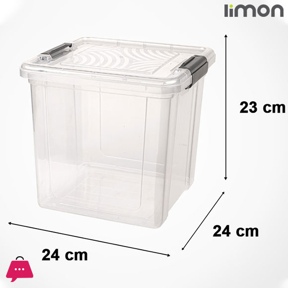 Limon Transparent Square Rice Storage Container 8-Liter