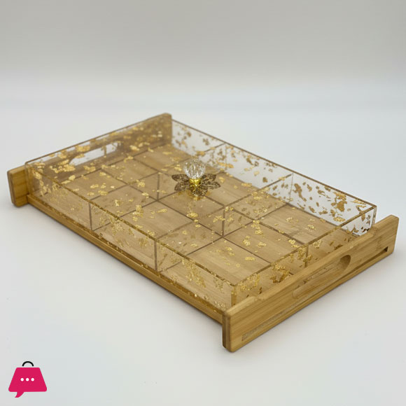 Acrylic 4 and 6 Compartment Nuts or Snacks Tray