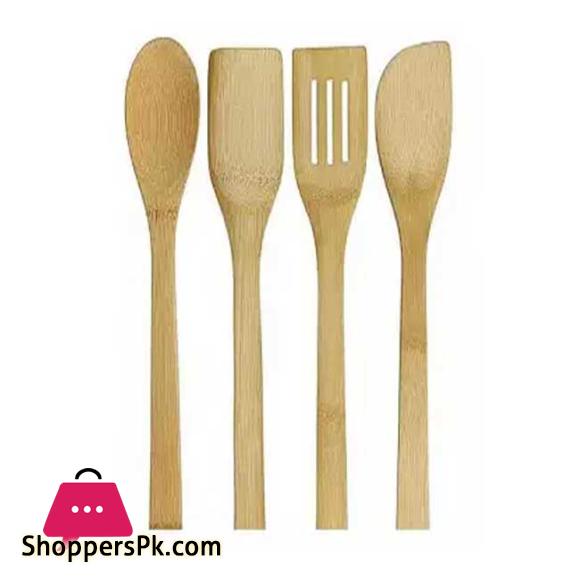 Bamboo Wood Cooking Spoon Set of 5