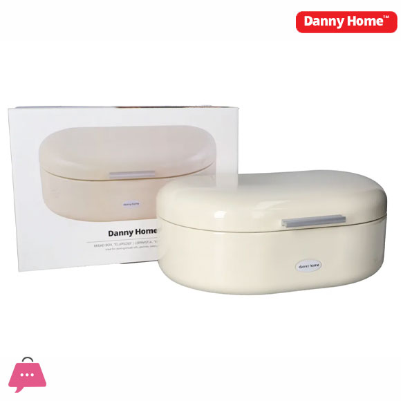 Danny Home Stainless Steel Bread Bin 33cm