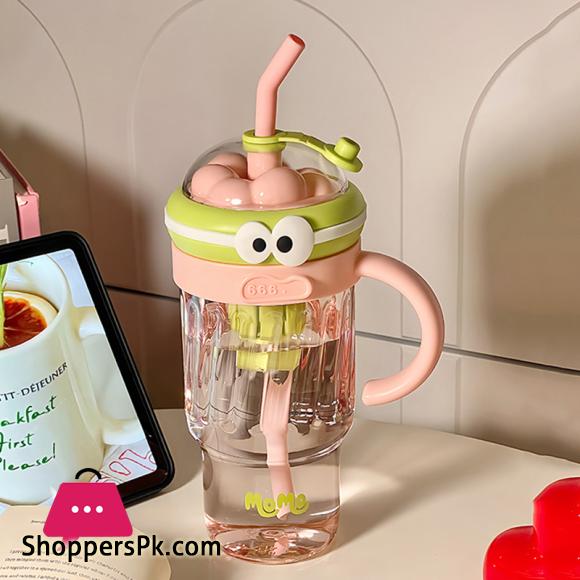Large Sport Water Bottle With Tea Infuser Straw Cover Cap Drink Bottle 1200ml