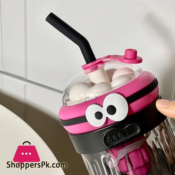Large Sport Water Bottle With Tea Infuser Straw Cover Cap Drink Bottle 1200ml