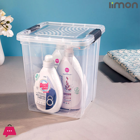 Limon Transparent Square Rice Storage Container 8-Liter
