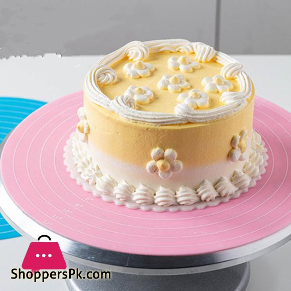 Round Silicone Baking Mat Non-slip Pastry Turntable Nonstick Dough Kneading Pad