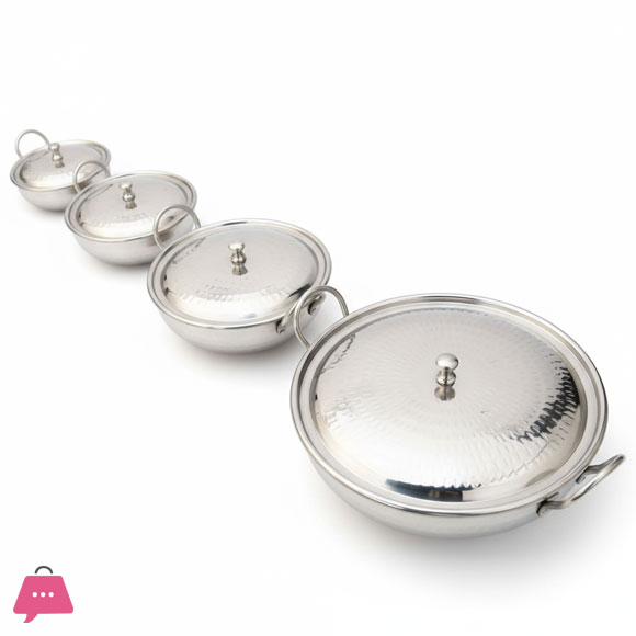 Steel Karahi Stainless Steel Serving Karahi