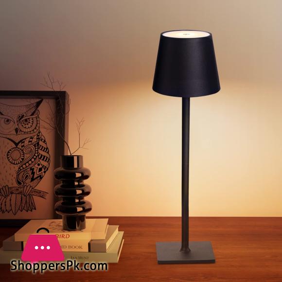 Table Lamp for Bedroom Rechargeable Wireless Touch Lamp 2 Steps Adjustable Lamp Touch Light