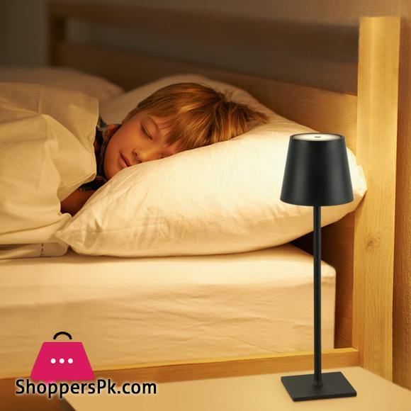 Table Lamp for Bedroom Rechargeable Wireless Touch Lamp 2 Steps Adjustable Lamp Touch Light
