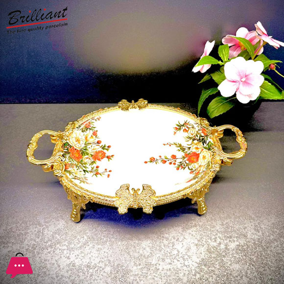 BRILLIANT Royal Bloom Deep Serving Platter BR5024 – 33x21x6cm