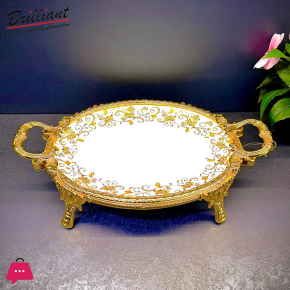 BRILLIANT Royal Bloom Serving Platter BR5009 – 33 x 21 x 6 cm