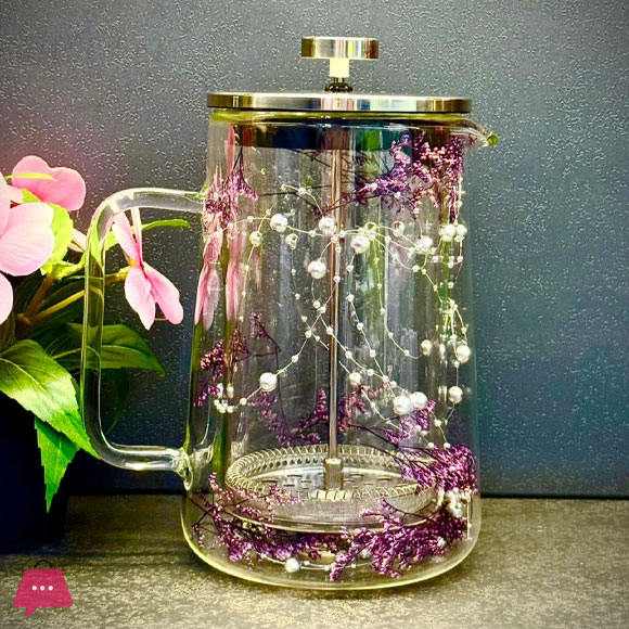 Double Wall French Press Coffee Maker Heat-Resistant Glass Teapot