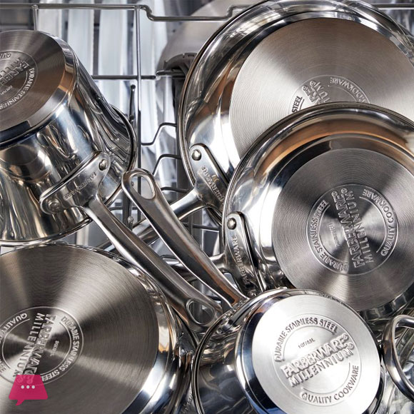 Farberware Millennium Stainless Steel Cookware Pots and Pans Set 10 Pcs Induction Cookware Set