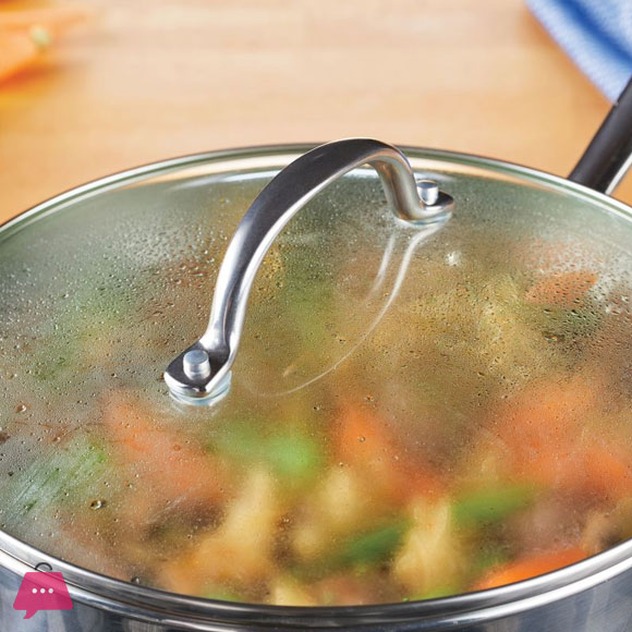 Farberware Millennium Stainless Steel Cookware Pots and Pans Set 10 Pcs Induction Cookware Set