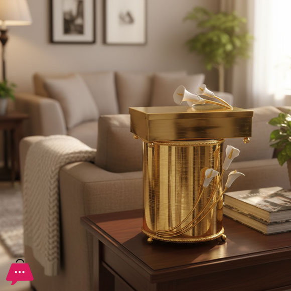 Golden Lily Dustbin Tissue Box Set TA2588