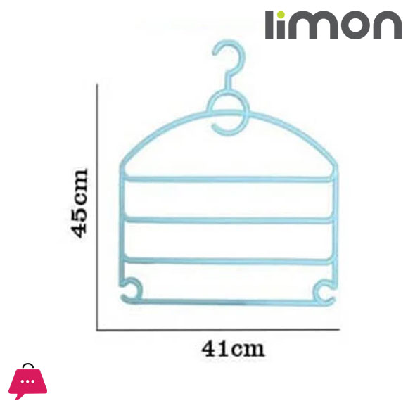 Limon Imperial 4 Layer Scarf Hanger, Multi Layer Hanger For Clothes, Multipurpose Magic Hanger