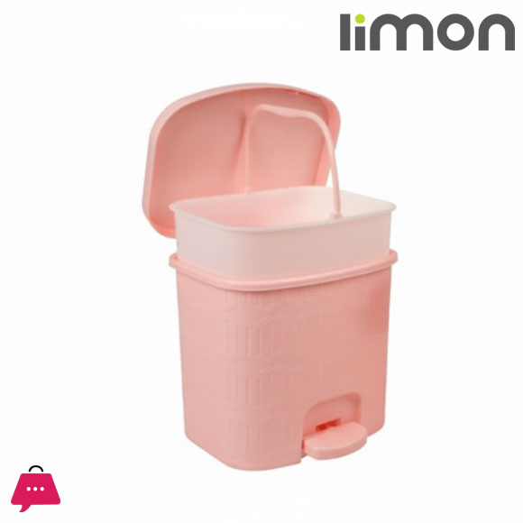 Limon Bamboo Dustbin With Pedal 6 Litter Product Code :2065