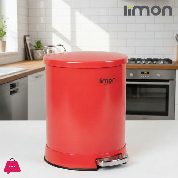 LIMON DUSTBIN 12LTR WITH PADDLE PRODUCT CODE 1628