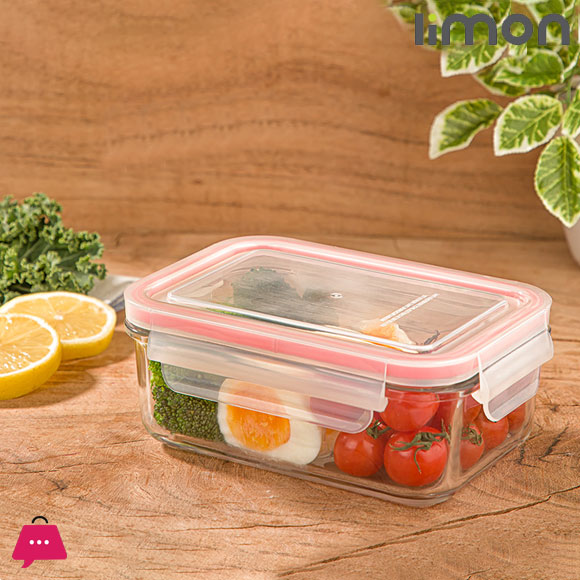 Limon Glass Food Container - 580ML