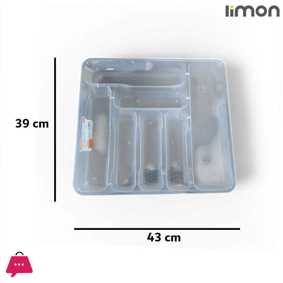 Limon Kitchen Drawer Plastic Cutlery Tray