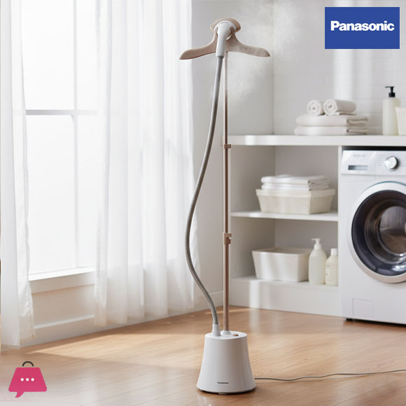 Panasonic 2000W Garment Steamer, Wide Head, 2 Steam Settings, 1.5L Tank. NI-GSG060