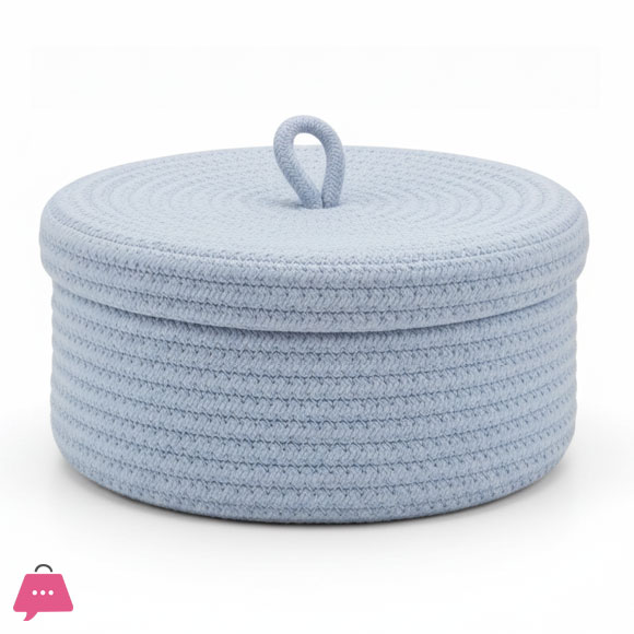 Roti Storage Woven Basket with Lid