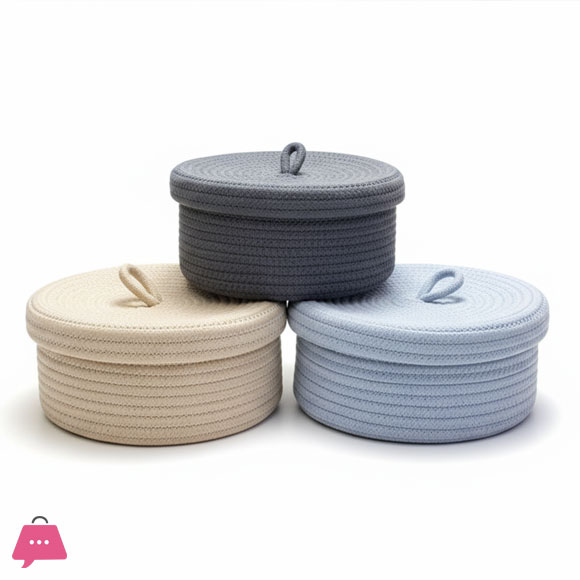 Roti Storage Woven Basket with Lid