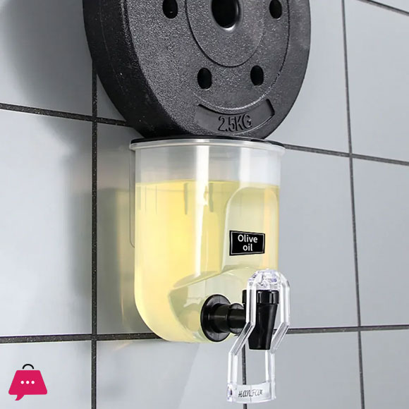 Self-adhesive Wall-Mounted Oil Dispenser - 800ml