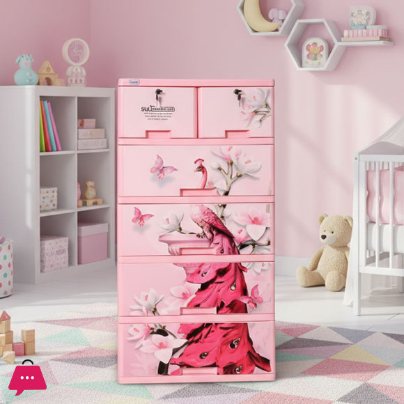 Sonati Peacock Wardrobe Drawer 4+2