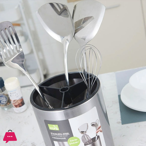 Tableware Cutlery Stainless Kitchen Utensil Holder Kitchen Utensil Organizer Countertop