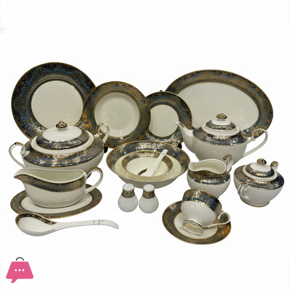 Yamasen Japan Dinner Set of 75 Pieces - 8-Person Serving 103 Pieces - 12-Person Serving