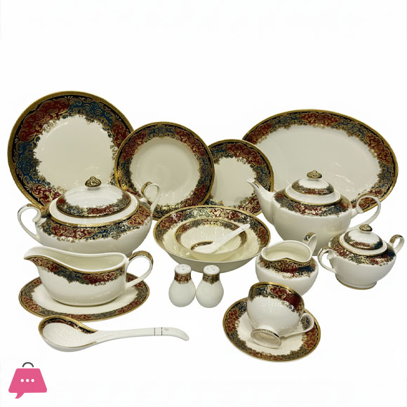 Yamasen Japan Dinner Set of 75 Pieces - 8-Person Serving 103 Pieces - 12-Person Serving