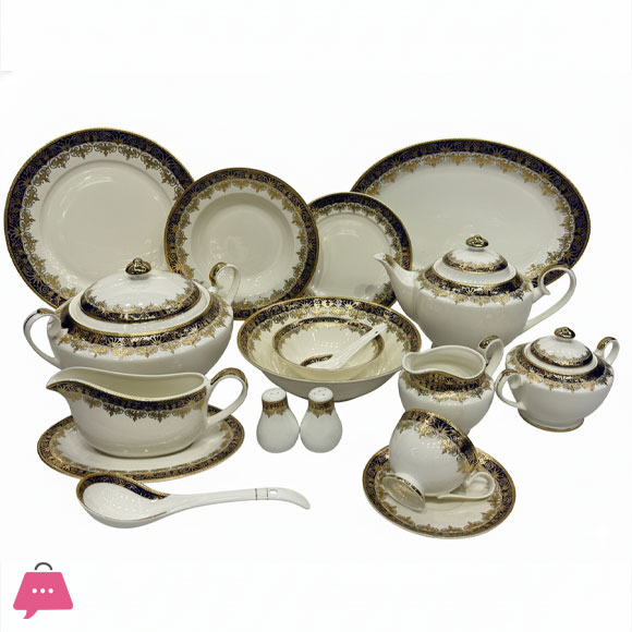 Yamasen Japan Dinner Set of 75 Pieces - 8-Person Serving 103 Pieces - 12-Person Serving
