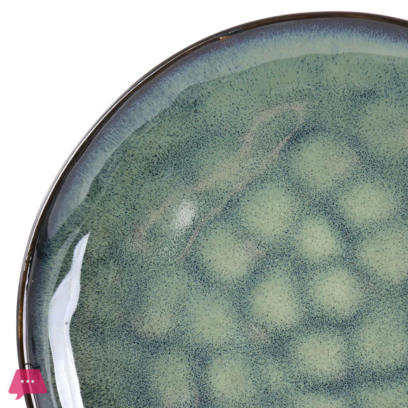 12 Piece Stoneware Dinnerware Set (Green)