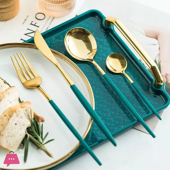 18/10 Stainless Steel Matte Flatware Cutlery Set of 4 Pieces