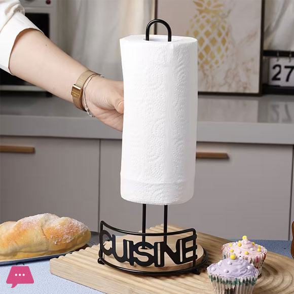 1pc European-Style Vertical Metal Tissue Holder Iron Paper Roll Rack