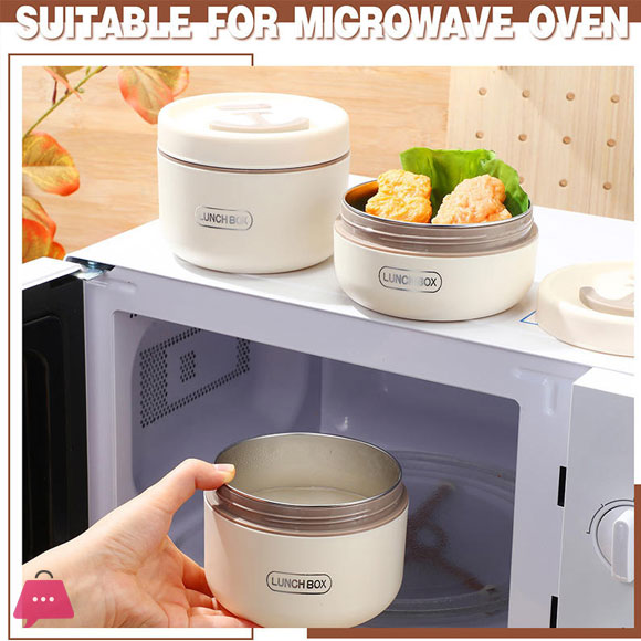 304 Stainless Steel Insulated Lunch Box Set Portable 4-Piece Adult Food Container with Thermal Bag for Food Packaging