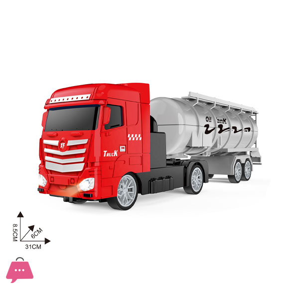 4WD Remote Control Oil Truck Toy With Light Rc Petrol Truck Toy for Kid