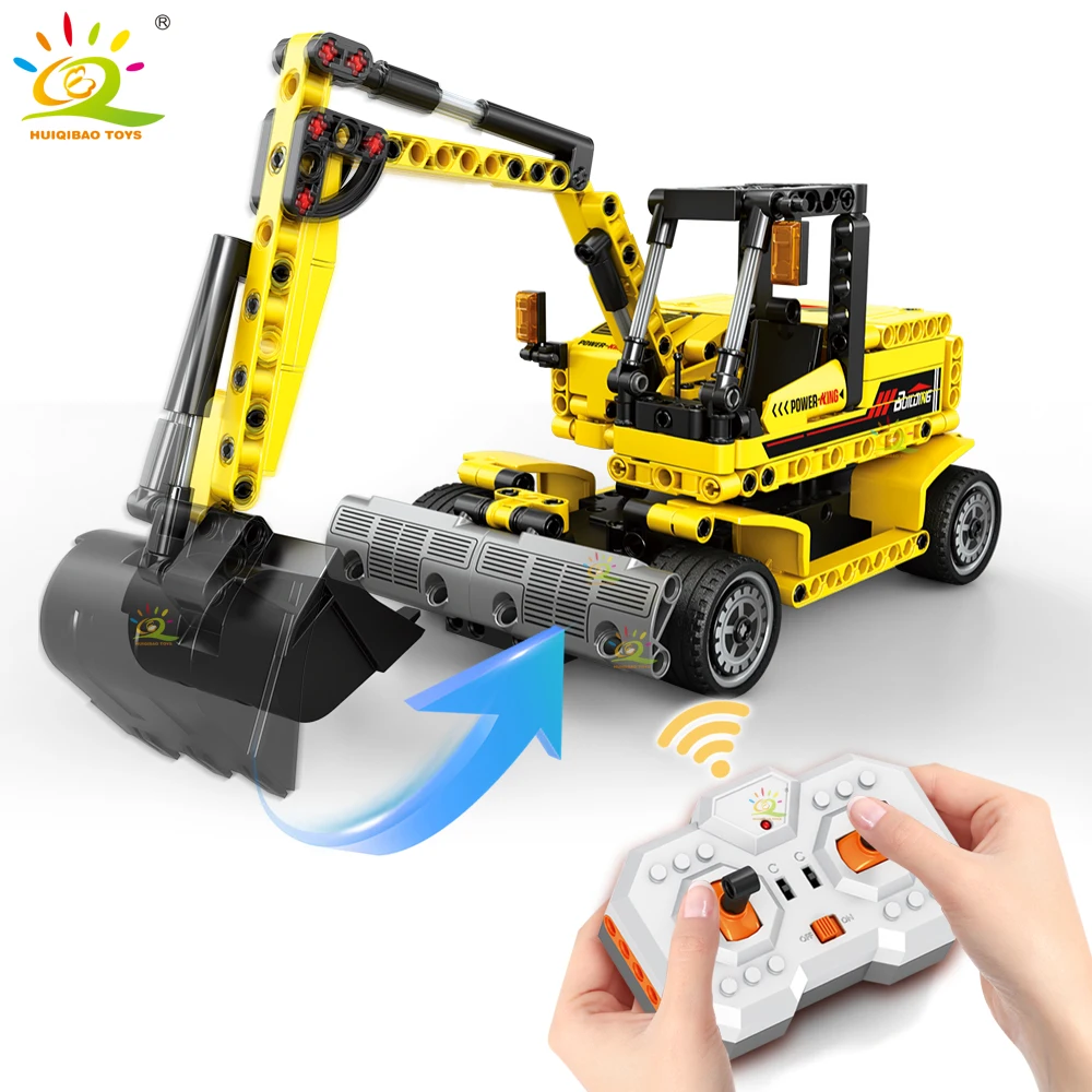 Bulldozer Dump Truck Building Blocks Set for Children Engineering Toys City Construction Bricks, Car Kids Gift