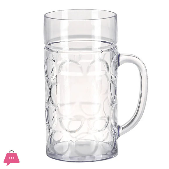 Beer Mug Made of Glass for Bar Party Cold Drink Milk Shakes and Juices Glass