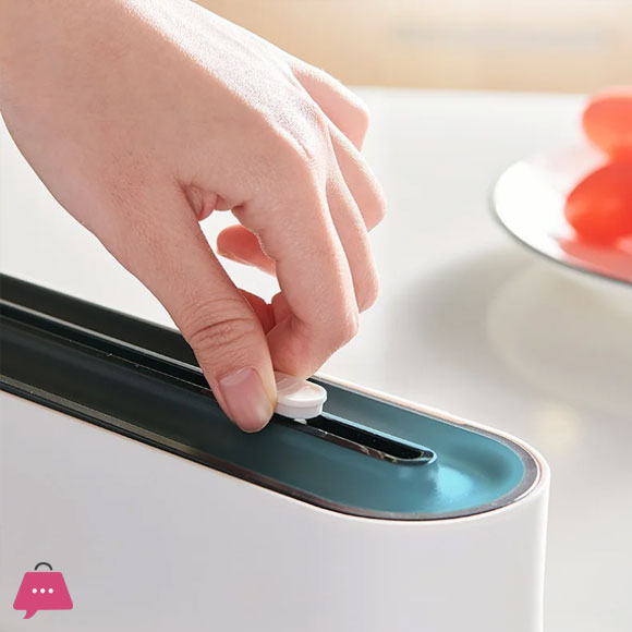 ECOCO Kitchen Disposable Plastic Wrap Foil Cling Film Wrap Dispenser
