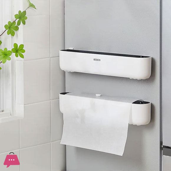 ECOCO Kitchen Disposable Plastic Wrap Foil Cling Film Wrap Dispenser
