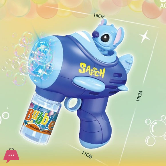Electric Bubble Gun Toy with Soft Lighting kuromi , Bluey , Stitch