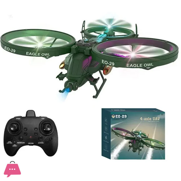 EO-29 Poisonous Scorpion RC Drone Quadcopter Plane 4 Axis 6CH Fixed Wing RC Aircraft