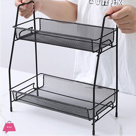 Kitchen Organizer Storage Rack Spice Jars Holder Cosmetics Shelf Toliet Desktop Organiser