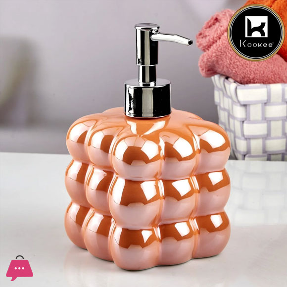 kookee Ceramic Soap Dispenser for handwash for Bathroom