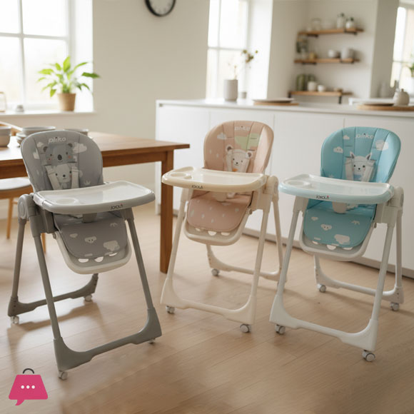 JOYOUS Multifunctional Baby Dining Chair Height Adjustable Safety Toddler Feeding High Chair