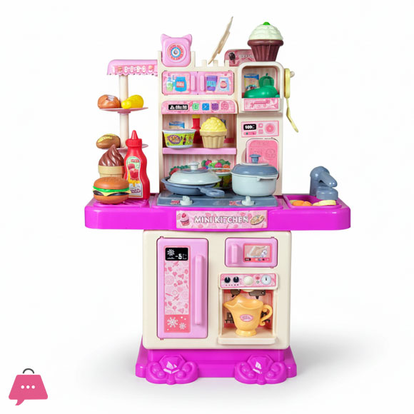 Pretend Play Kitchen Set for Kids 43 Pieces