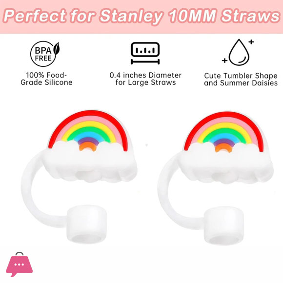 Rainbow Clouds Straw Topper