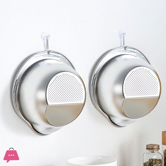 Rice Washing Bowl with Strainer 26 cm