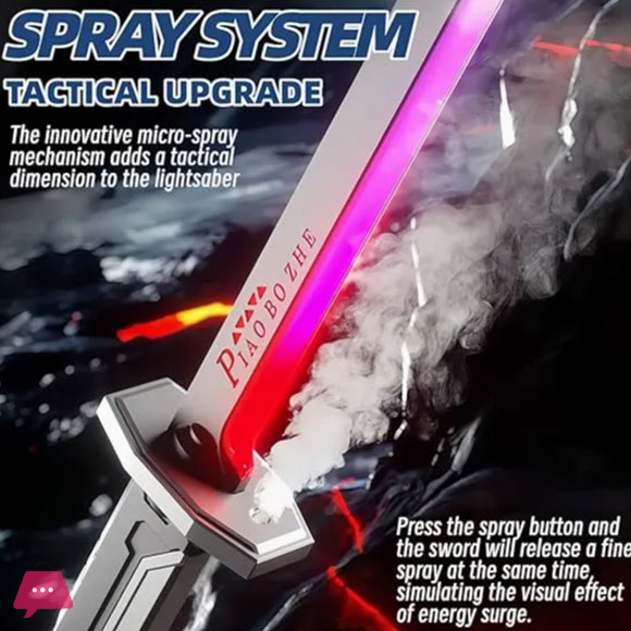 Spark Light Smoke Colorful Glowing Light Smoke Katana Sword Toy