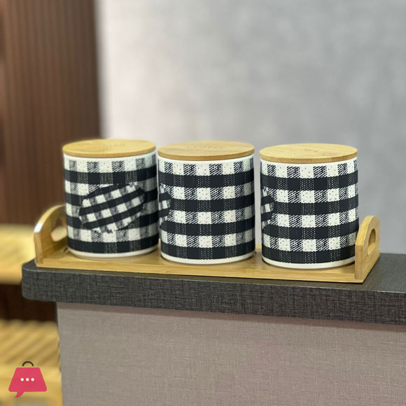 Tea Coffee and Sugar Jar Set of 3